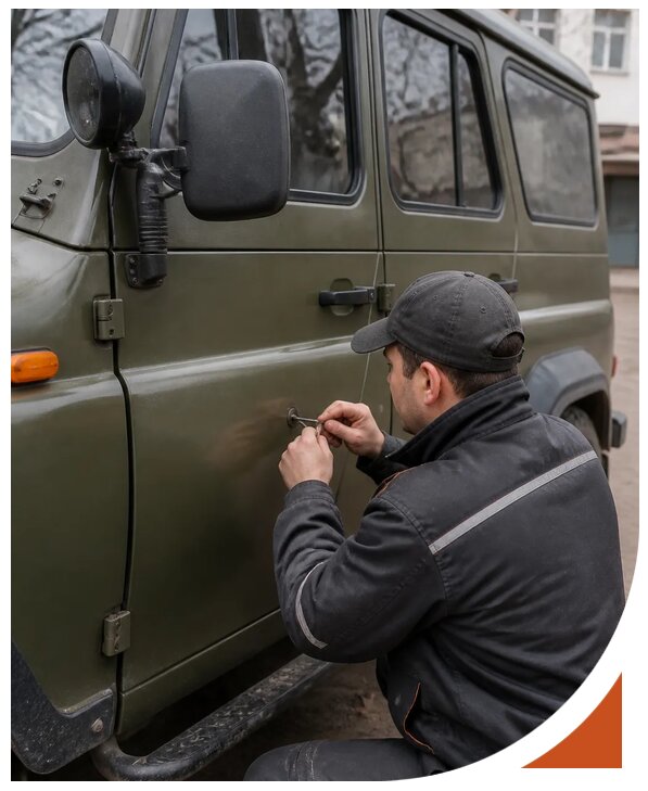 Профессиональное вскрытие автомобиля УАЗ без повреждений в Омске